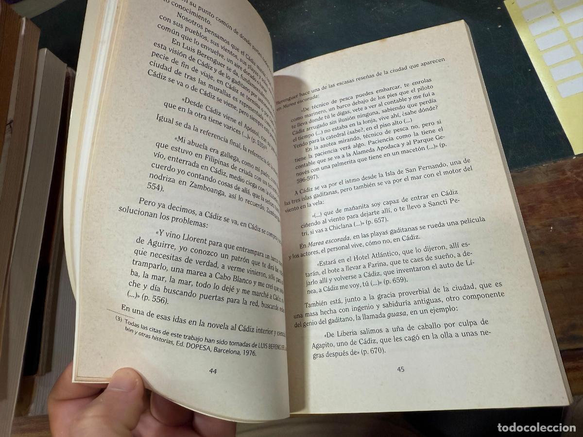 Libros de segunda mano: LIBRO CADIZ EN LA NARRATIVA - A&Ntilde;O 1986 - 141 PAG - Foto 4