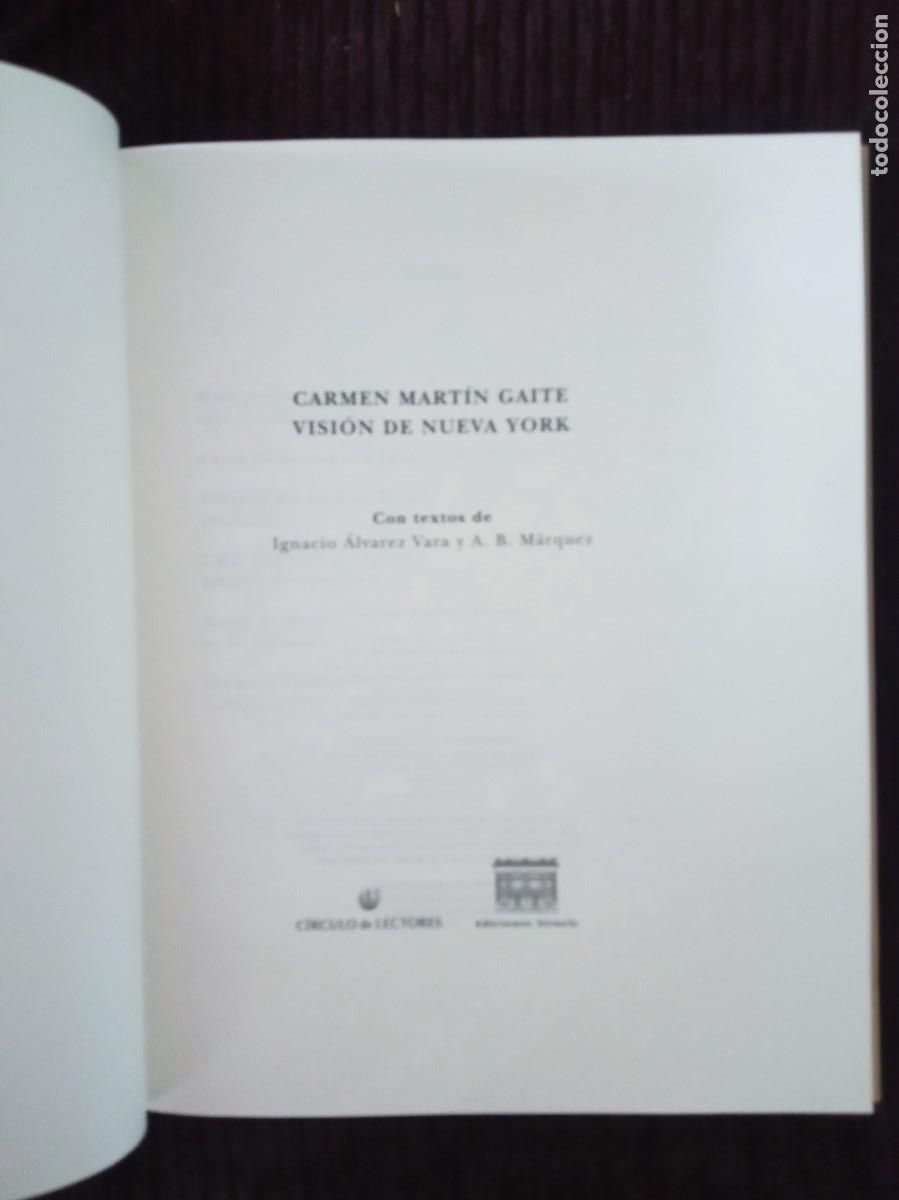 Libros de segunda mano: Carmen Mart&iacute;n Gaite - VISI&Oacute;N DE NUEVA YORK - Foto 3