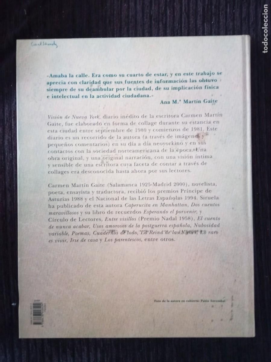 Libros de segunda mano: Carmen Mart&iacute;n Gaite - VISI&Oacute;N DE NUEVA YORK - Foto 6