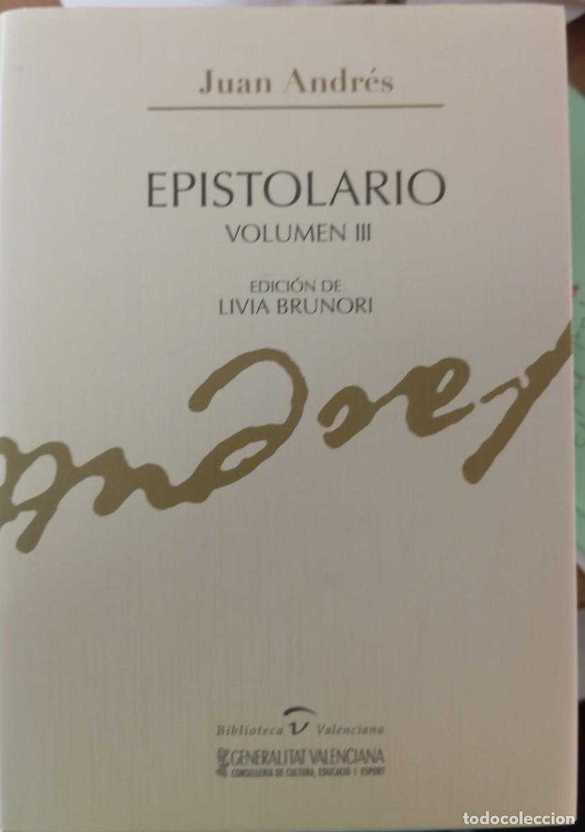 Libros de segunda mano: EPISTOLARIO JUAN ANDRES - Foto 3