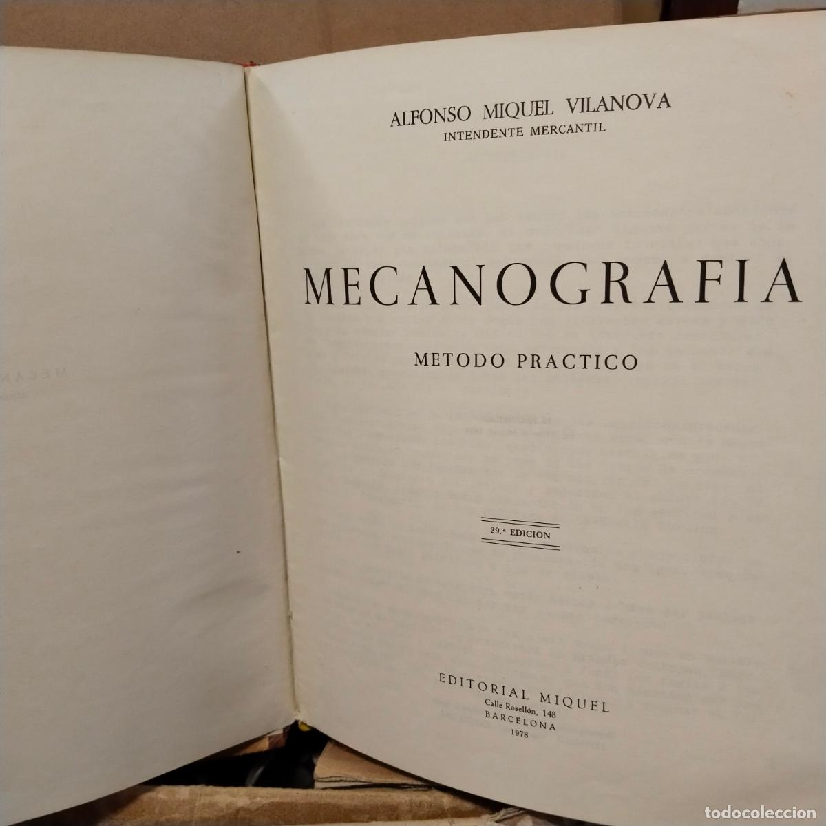 Libros de segunda mano: MECANOGRAF&Iacute;A METODO PRACTICO 1978 - Foto 3