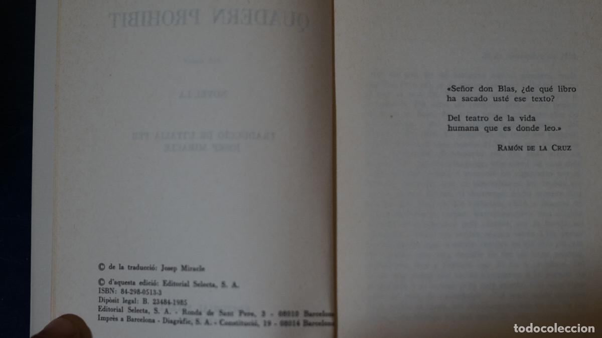 Libros de segunda mano: Alba de C&eacute;spedes - Quadern Prohibit - Selecta 1985 - Foto 2