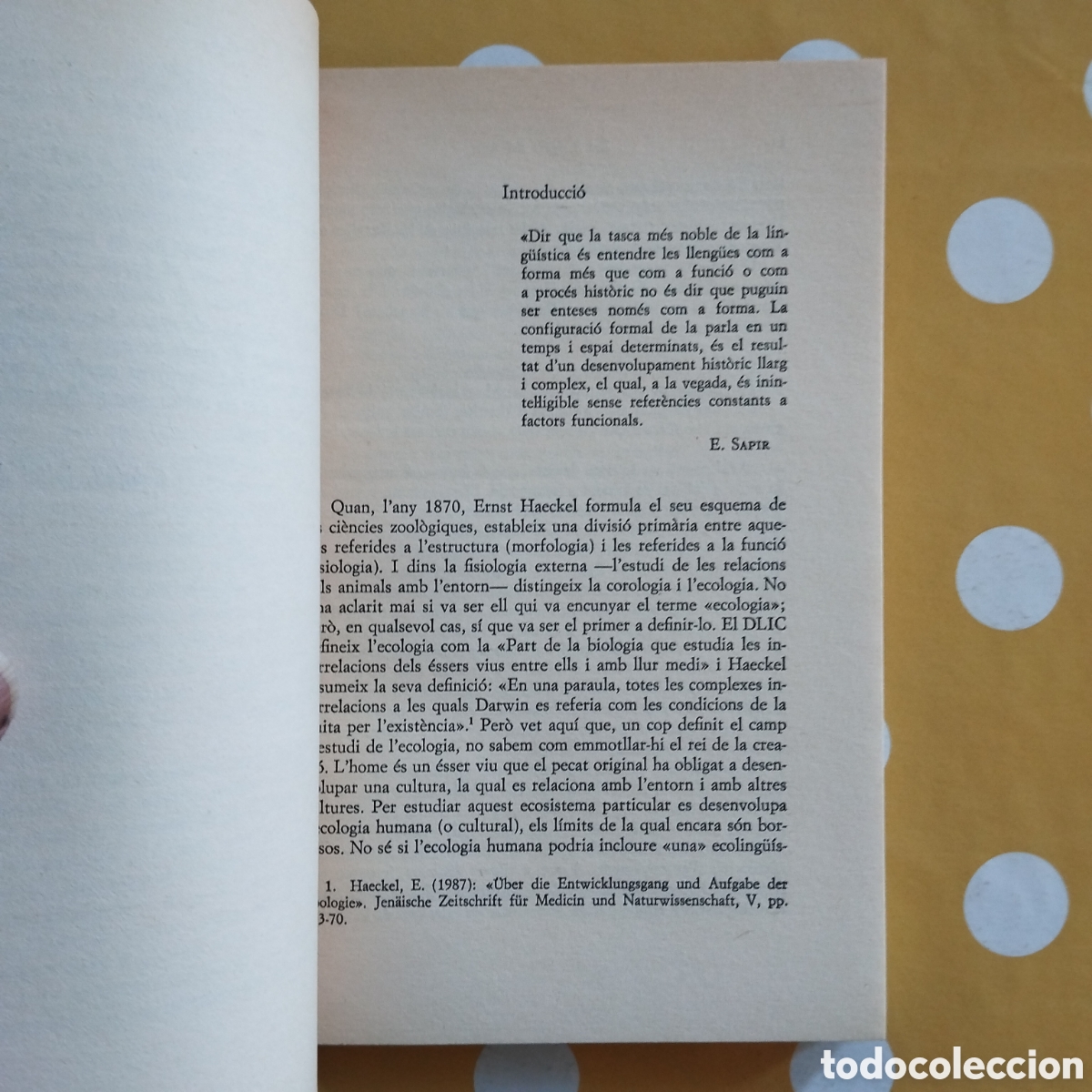 Libros de segunda mano: CARME JUNYENT LES LLENG&Uuml;ES DEL M&Oacute;N ECOLINGUISTICA EMP&Uacute;RIES 1989 - Foto 7