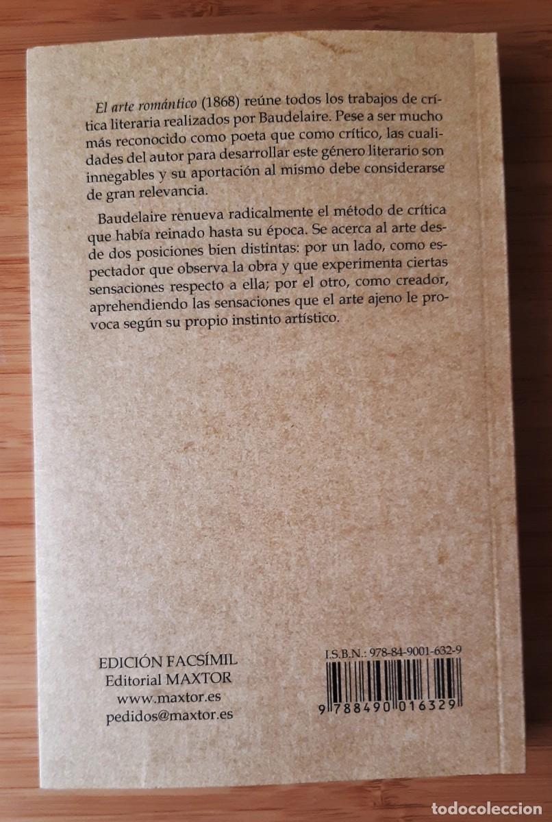 Libros de segunda mano: El Arte Rom&aacute;ntico, Charles Baudelaire - Foto 2