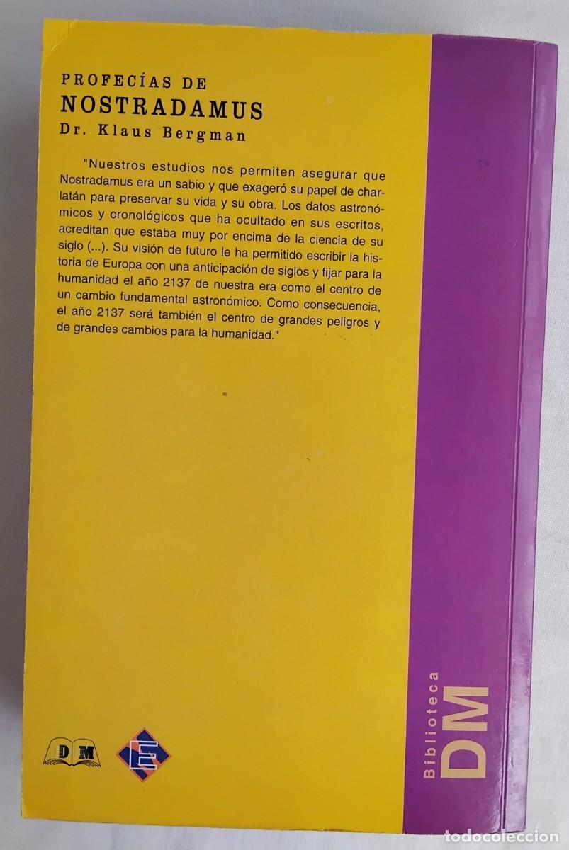 Libros de segunda mano: Dr. Klaus Bergman PROFECIAS DE NOSTRADAMUS - Foto 3