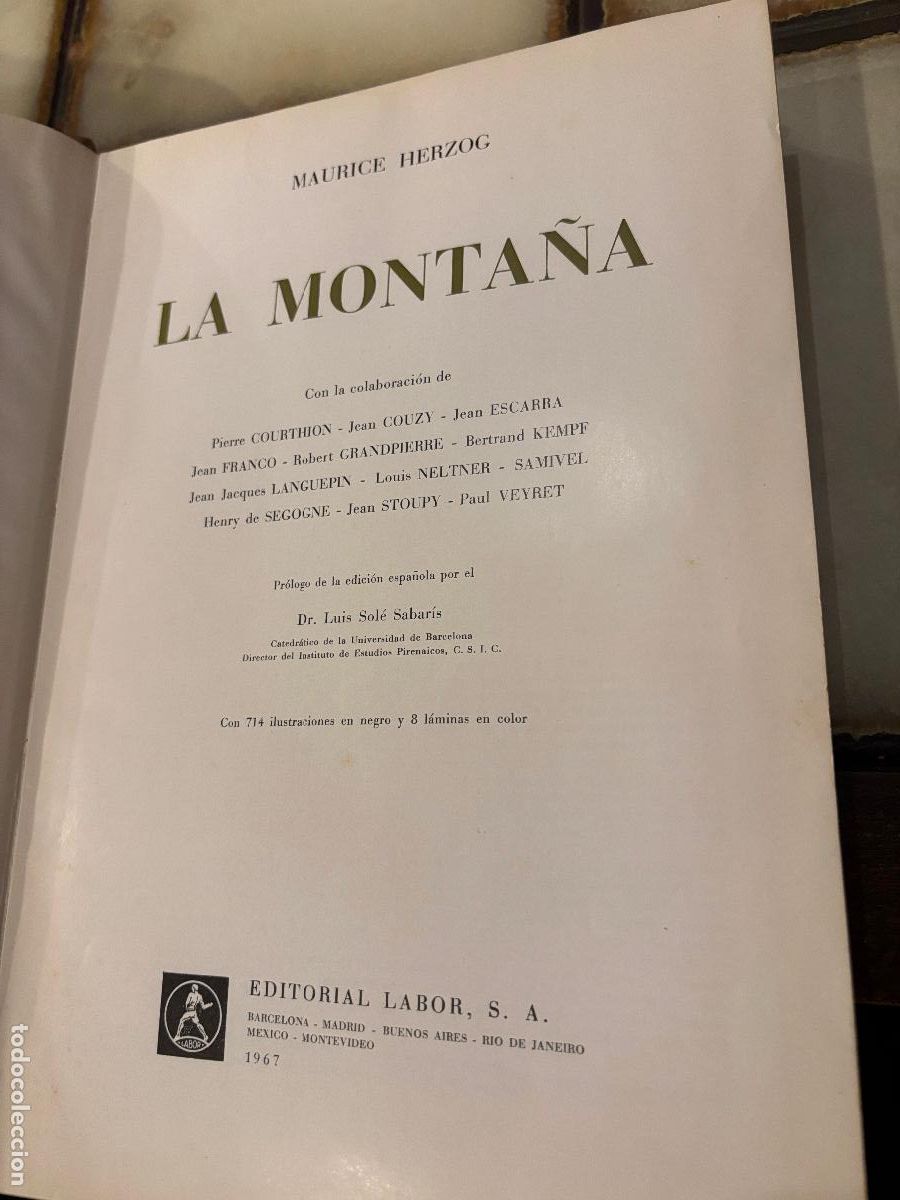 Libros de segunda mano: La monta&ntilde;a. M. Herzog - Foto 2