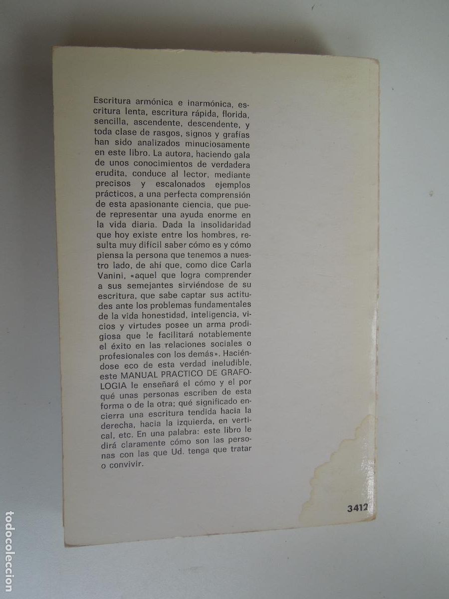 Libros de segunda mano: MANUAL PRACTICO DE GRAFOLOGIA - CARLA VANINI - DE VECCHI - 1980 - Foto 8