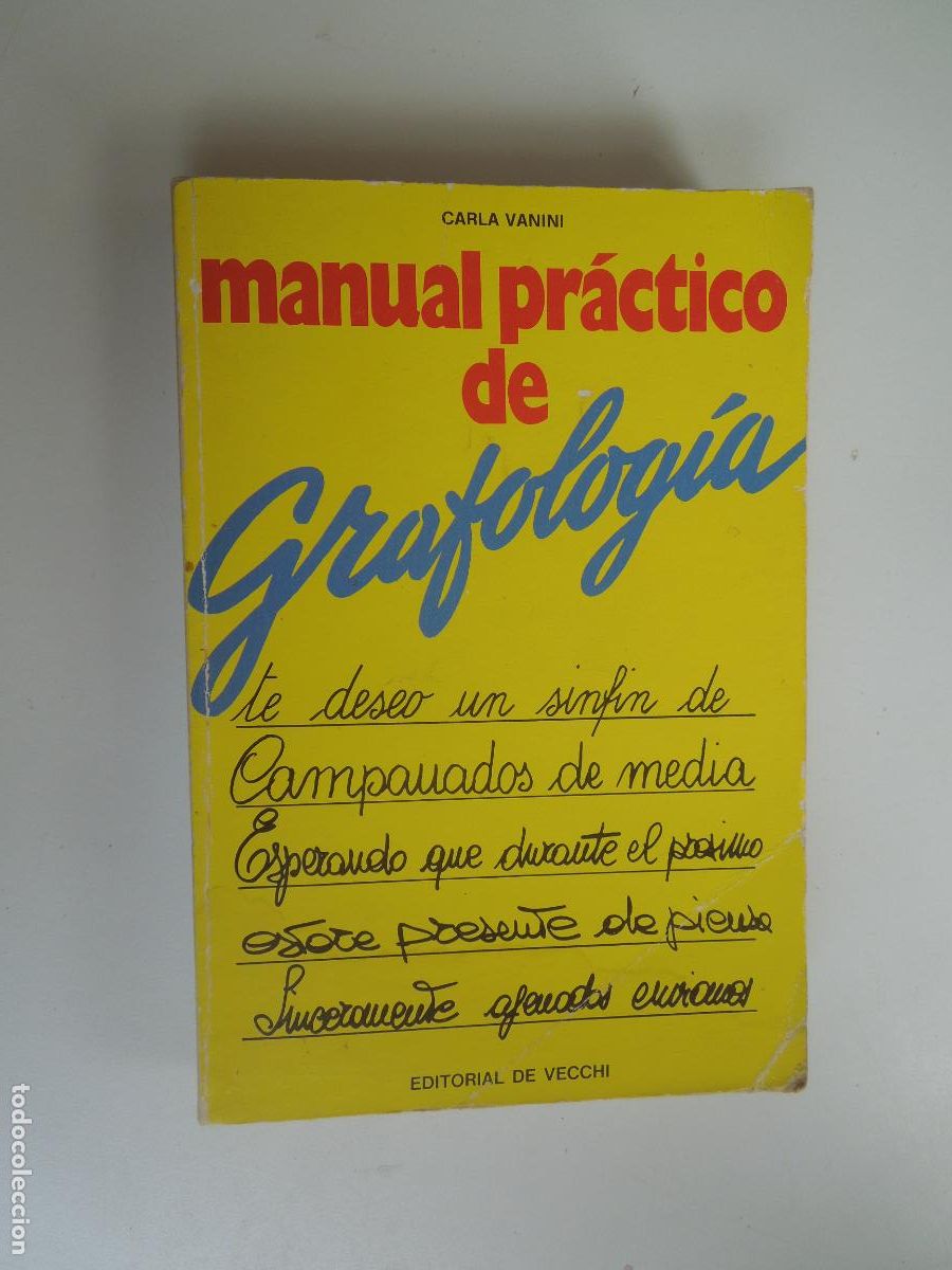 Libros de segunda mano: MANUAL PRACTICO DE GRAFOLOGIA - CARLA VANINI - DE VECCHI - 1980 - Foto 1