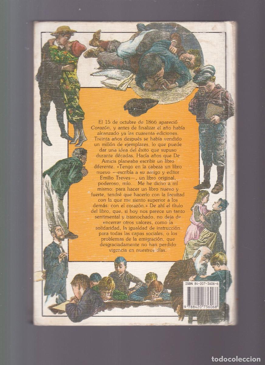 Libros de segunda mano: CORAZ&Oacute;N - EDMONDO DE AMICIS - ANAYA EDITORIAL 1990-1&ordf; EDICION - Foto 2