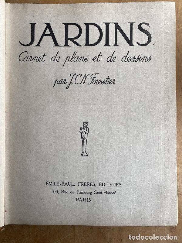 Libros de segunda mano: Jardins, carnet de plans et dessins - Forestier, - Foto 2