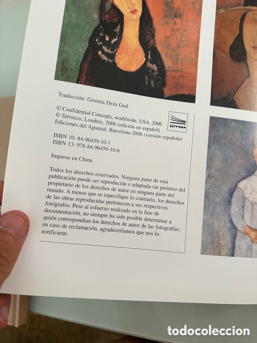 Libros de segunda mano: Modigliani. Amedeo Modigliani. Ediciones del aguazul. Tapa dura - Foto 3