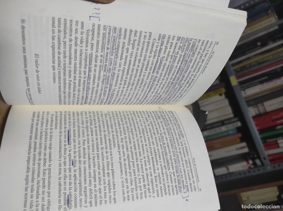 Libros de segunda mano: EL PLACER DE MEDITAR- JUAN MANZANERA. subrayado - Foto 2