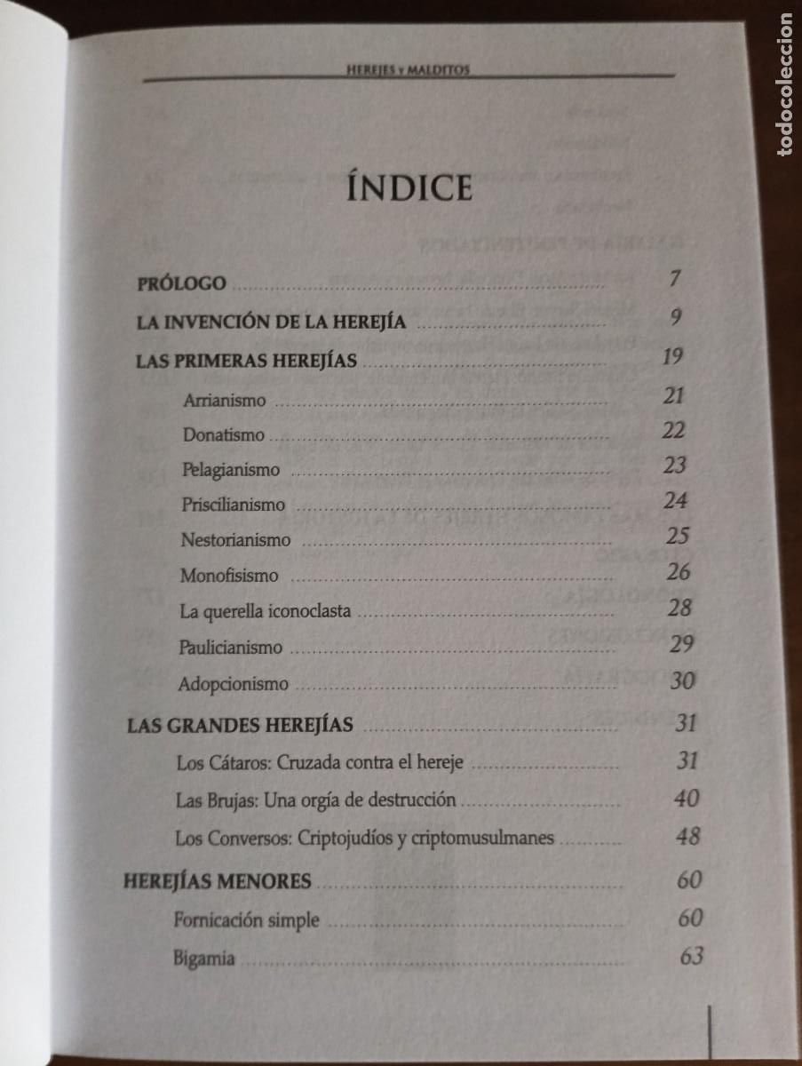 Libros de segunda mano: HEREJES Y MALDITOS EN LA HISTORIA.-AGUSTIN CELIS S&Aacute;NCHEZ. - Foto 4