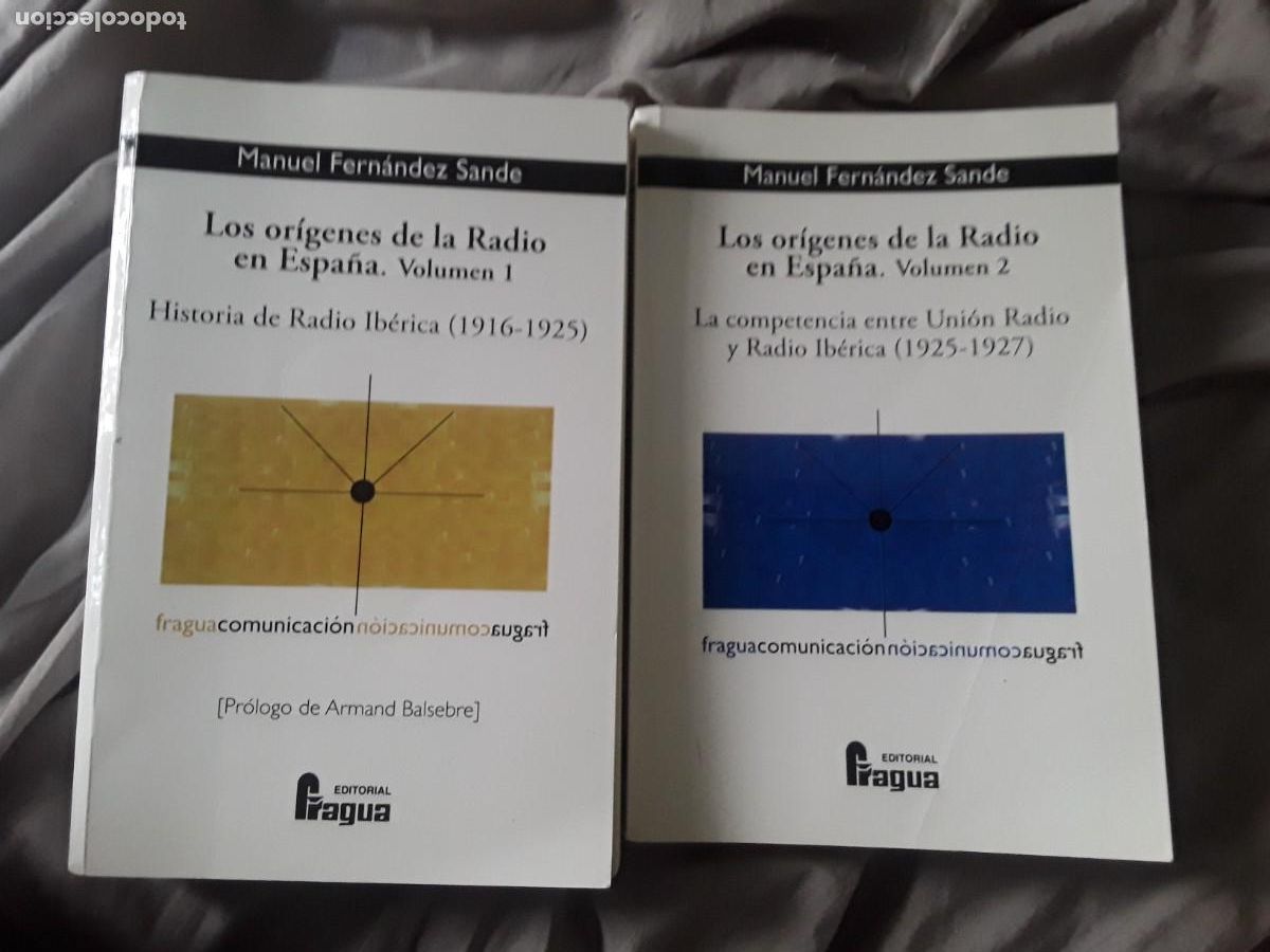 Gebrauchte B&uuml;cher: Los or&iacute;genes de la radio en Espa&ntilde;a I y II, de Manuel Fern&eacute;ndez. Fragua.