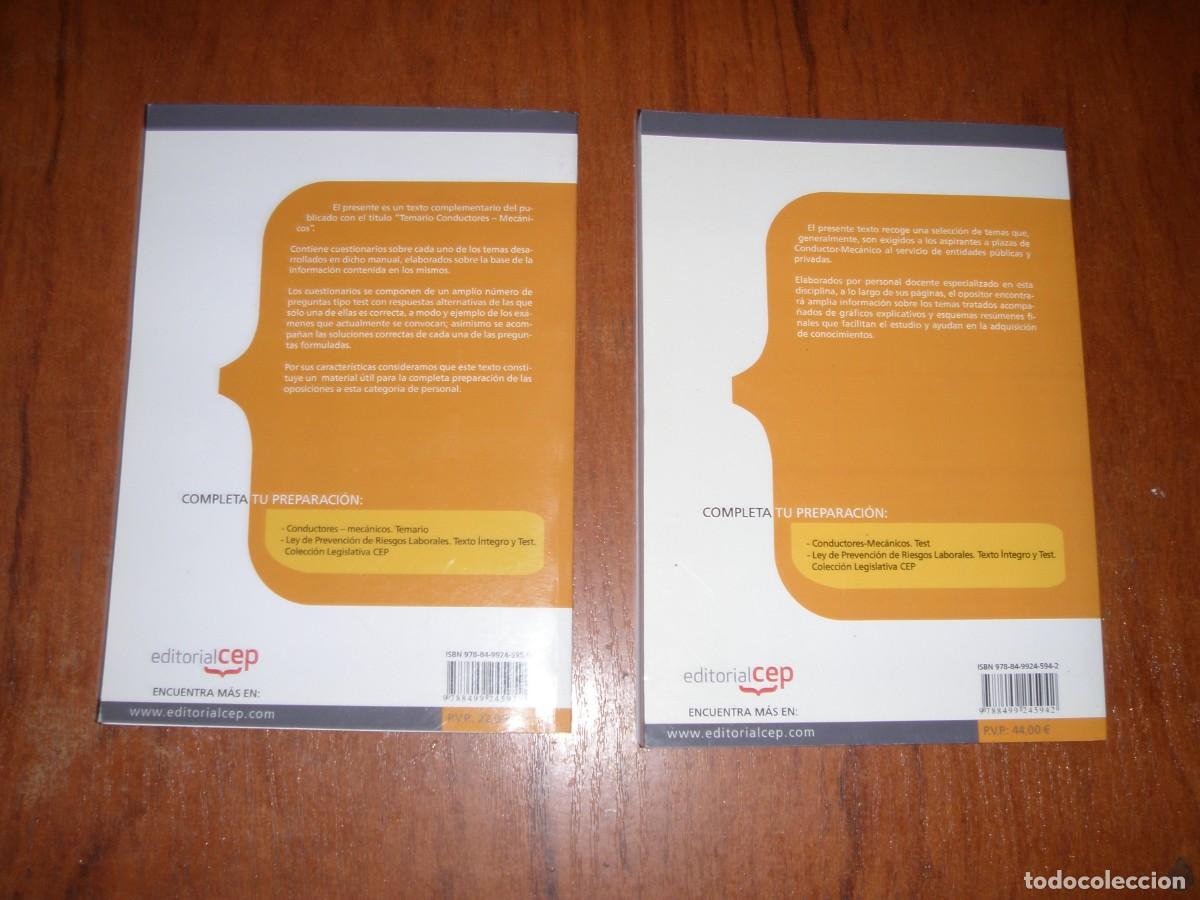 Libros de segunda mano: CONDUCTORES MECANICOS TEMARIO Y TEST - Foto 2