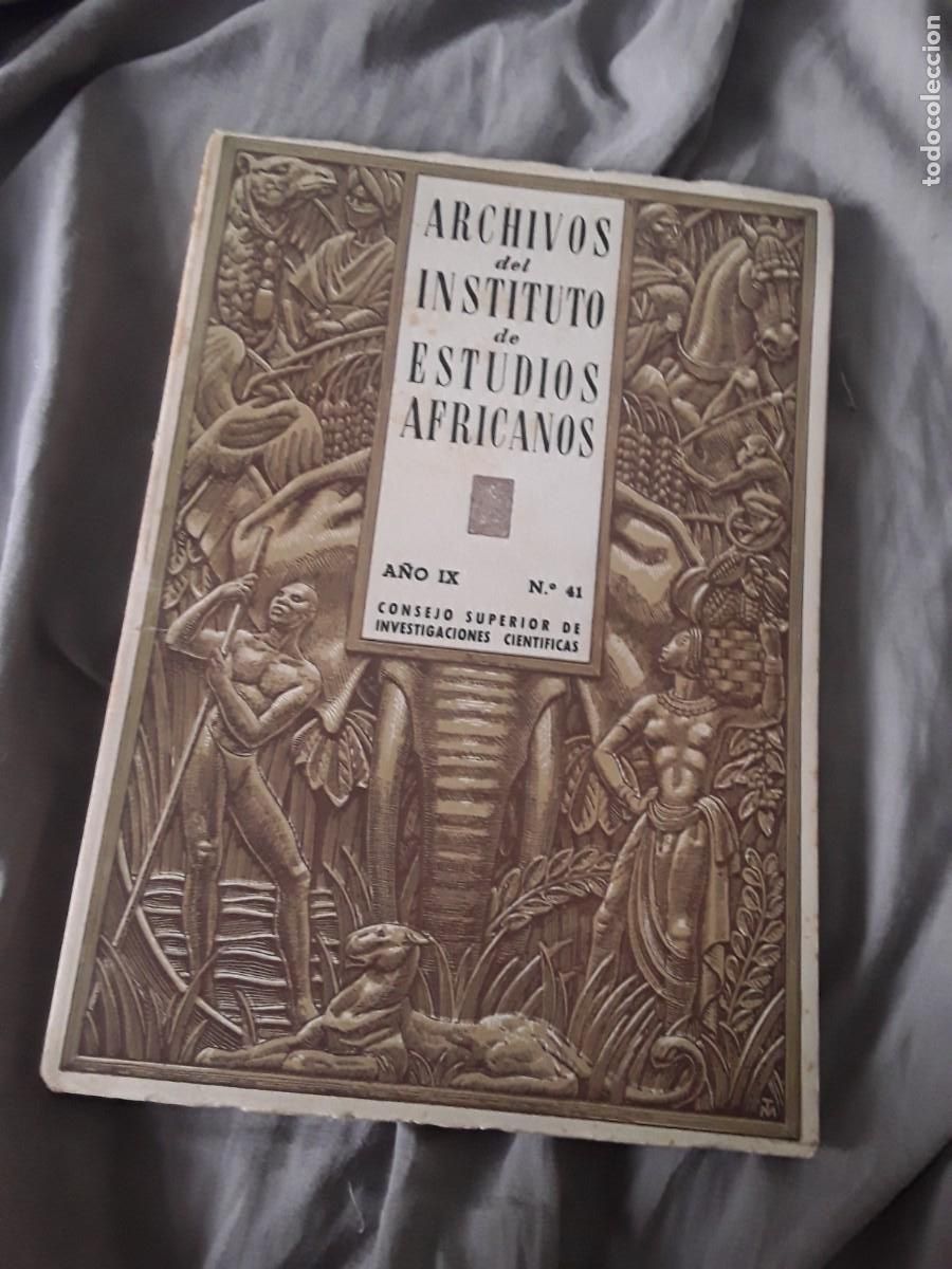 Libros de segunda mano: Archivos de Instituto de Estudios Africanos n&ordm; 41 CSIC (1957)