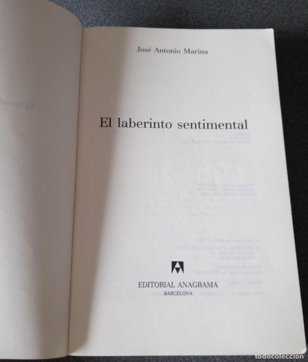 Libros de segunda mano: El Laberinto Sentimental Jos&eacute; Antonio Marina - Foto 3