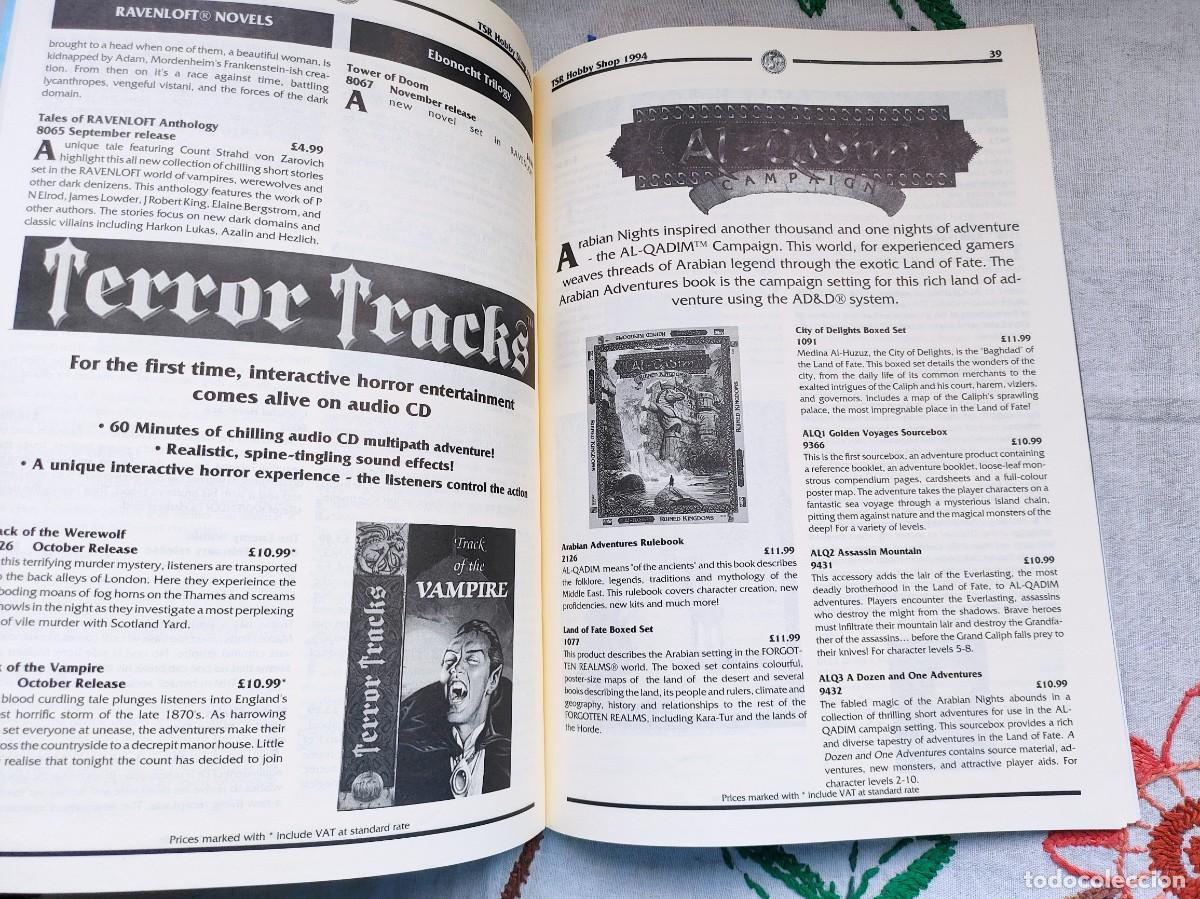 Libros de segunda mano: The TSR UK 1994 Mail Order catalogue. Warhammer. - Foto 4