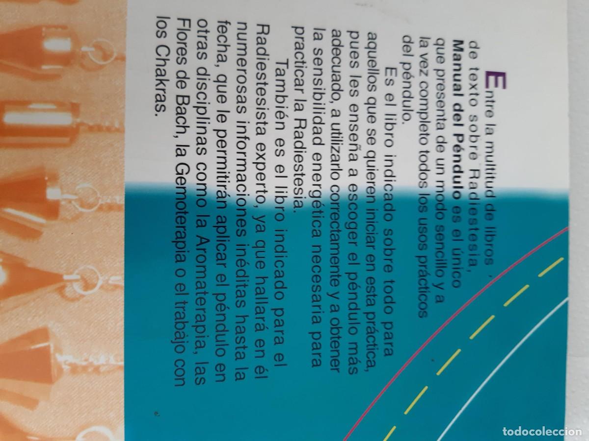 Libros de segunda mano: Manual del p&eacute;ndulo de Walter Lubeck Ediciones Obelisco - Foto 3