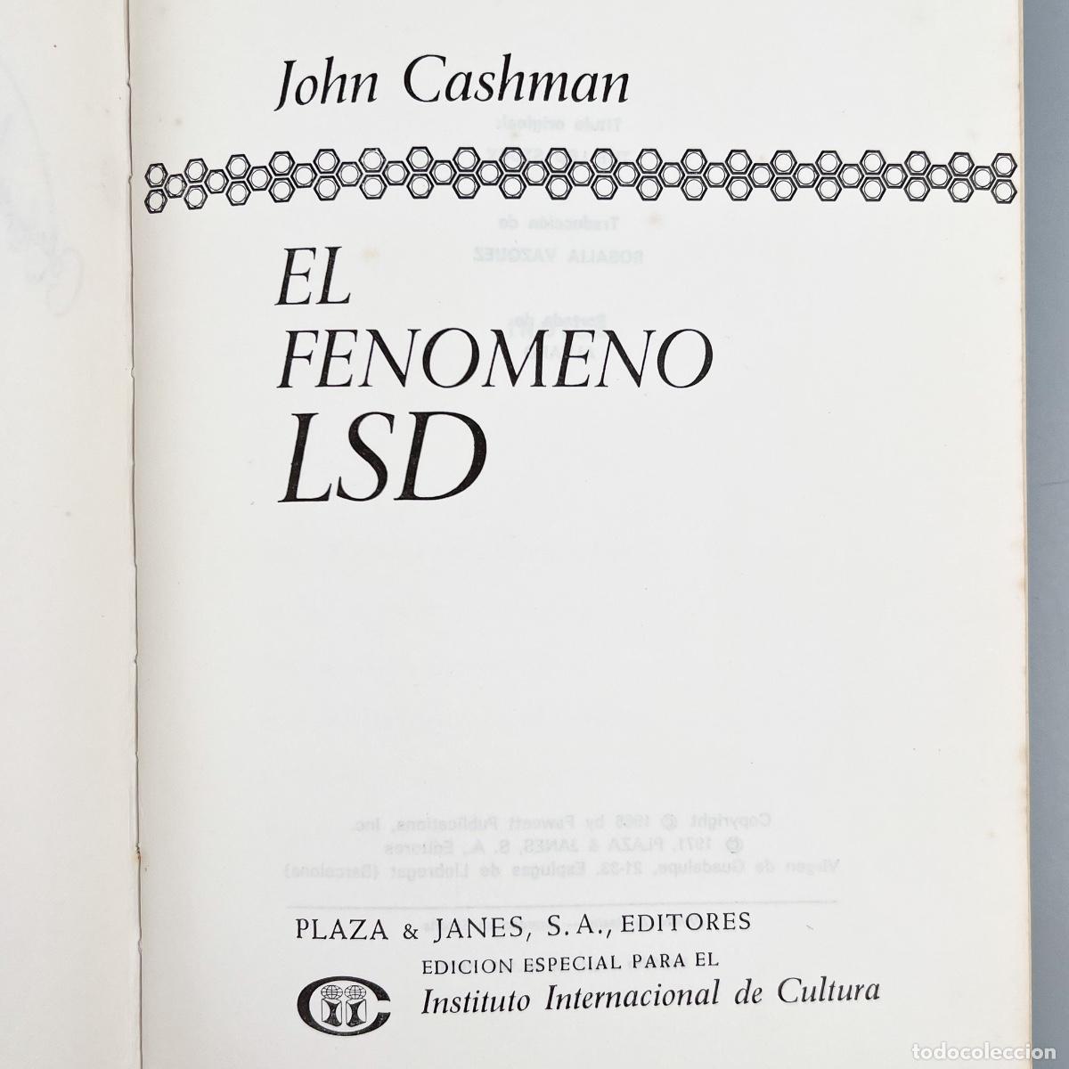 Libros de segunda mano: El Fenomeno LSD. John Cashman - Foto 4
