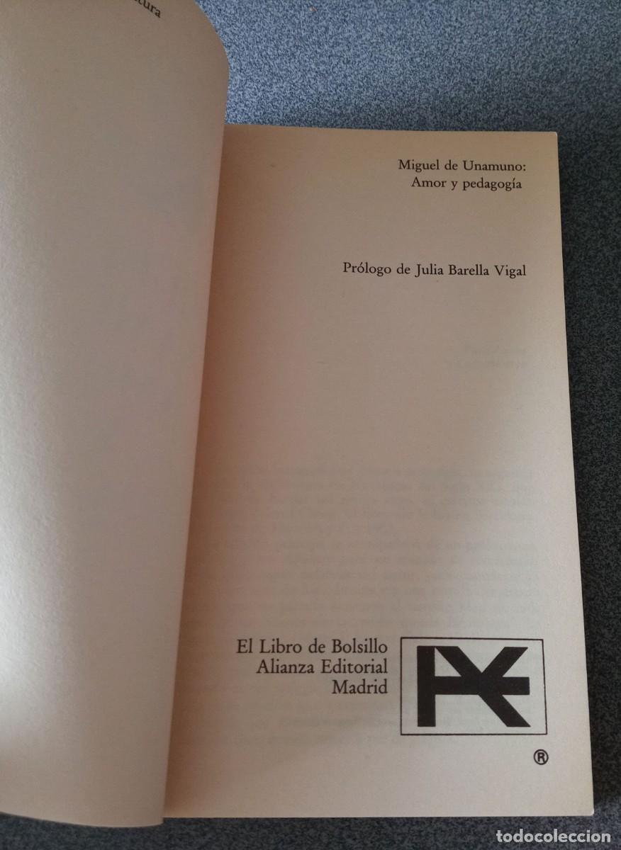 Libros de segunda mano: Amor Y Pedagog&iacute;a Miguel De Unamuno - Foto 3