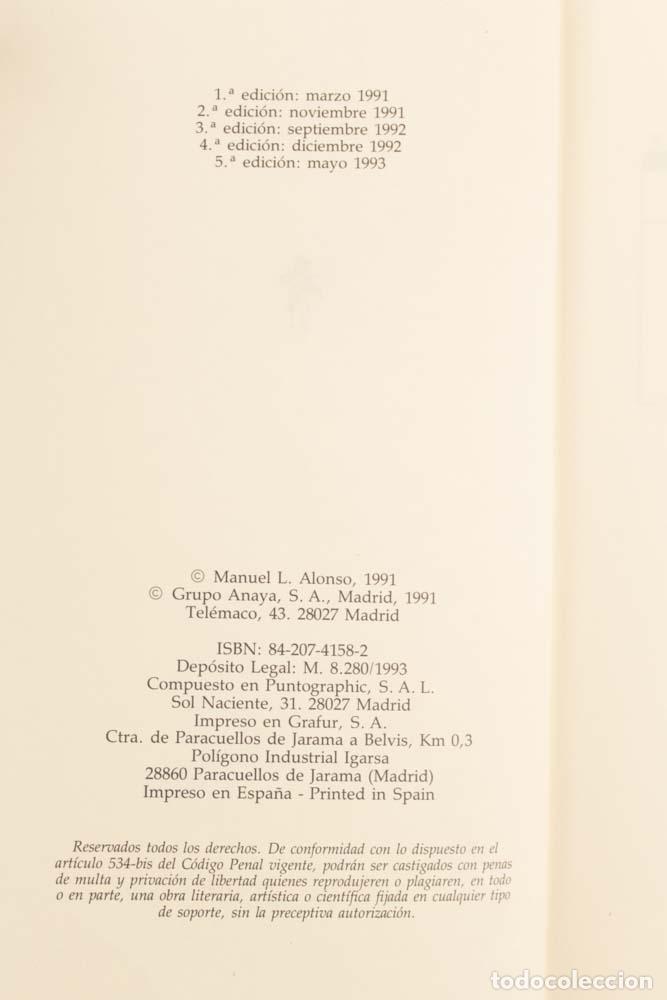 Libros de segunda mano: El impostor - Manuel L. Alonso - Foto 4