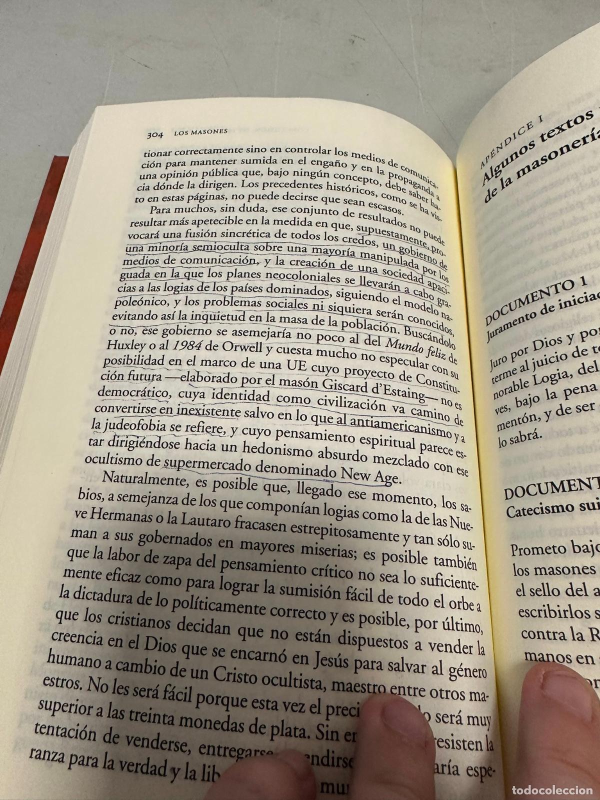 Libros de segunda mano: Los masones - Vidal, C&eacute;sar - Foto 2