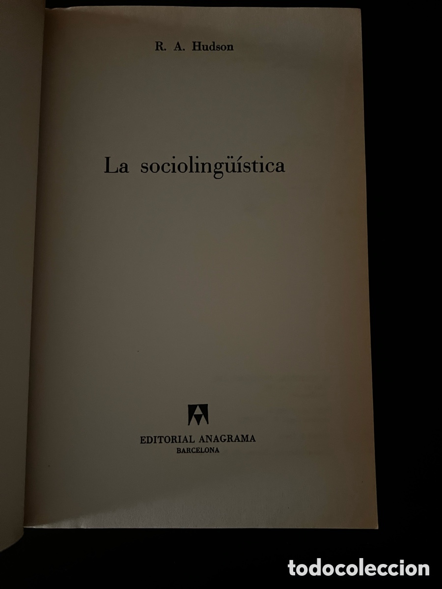 Libros de segunda mano: La socioling&uuml;&iacute;stica. R. A. Hudson. - Foto 3