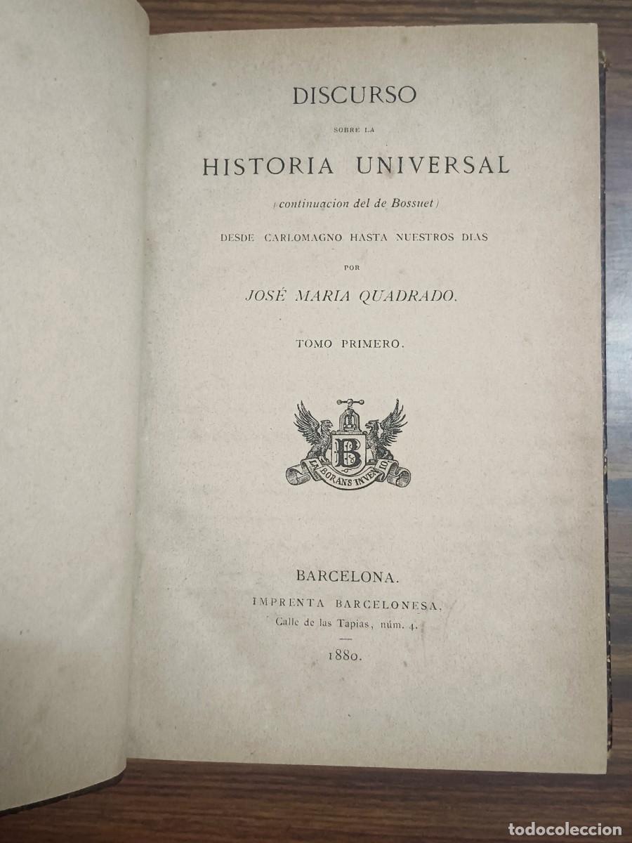 Libros de segunda mano: DISCURSO SOBRE LA HISTORIA UNIVERSAL - 3 TOMOS - BOSSUET - Foto 3