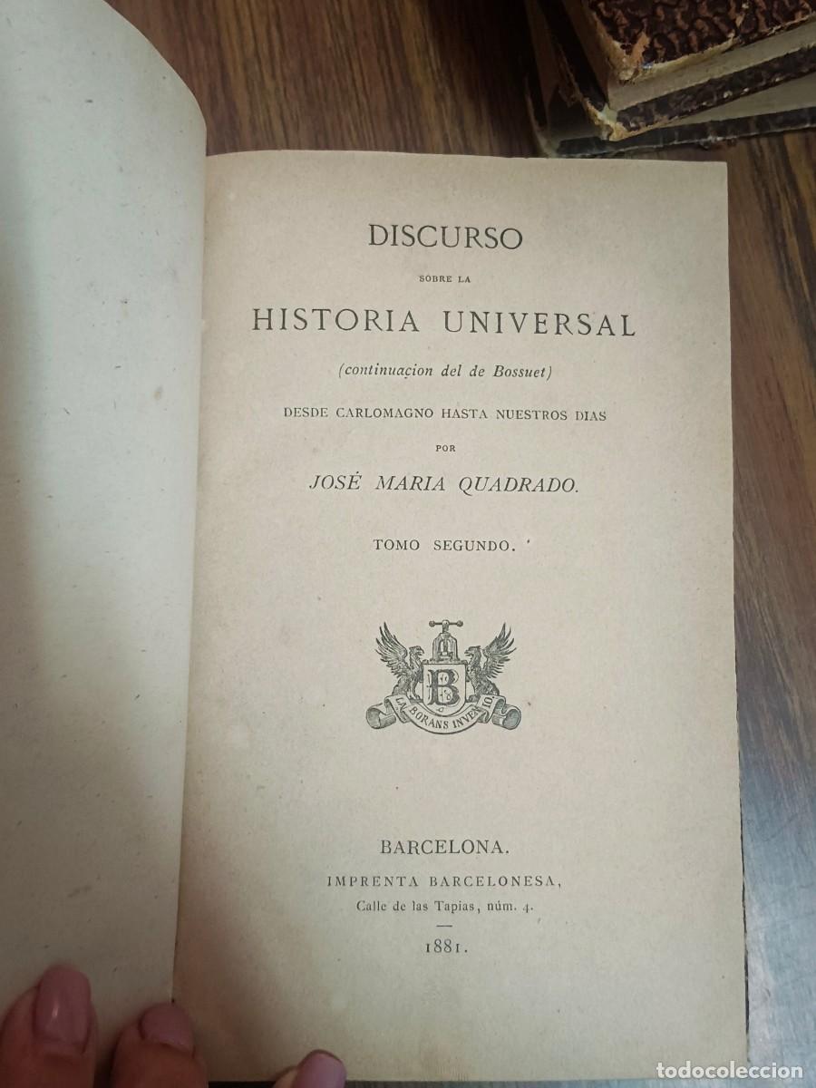 Libros de segunda mano: DISCURSO SOBRE LA HISTORIA UNIVERSAL - 3 TOMOS - BOSSUET - Foto 4