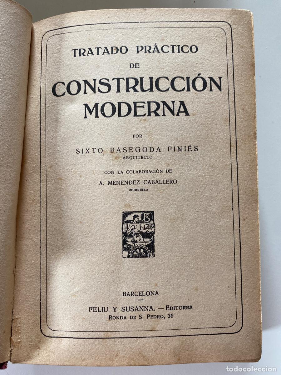 Libros de segunda mano: Tratado pr&aacute;ctico de construcci&oacute;n moderna. Basegoda. - Foto 1