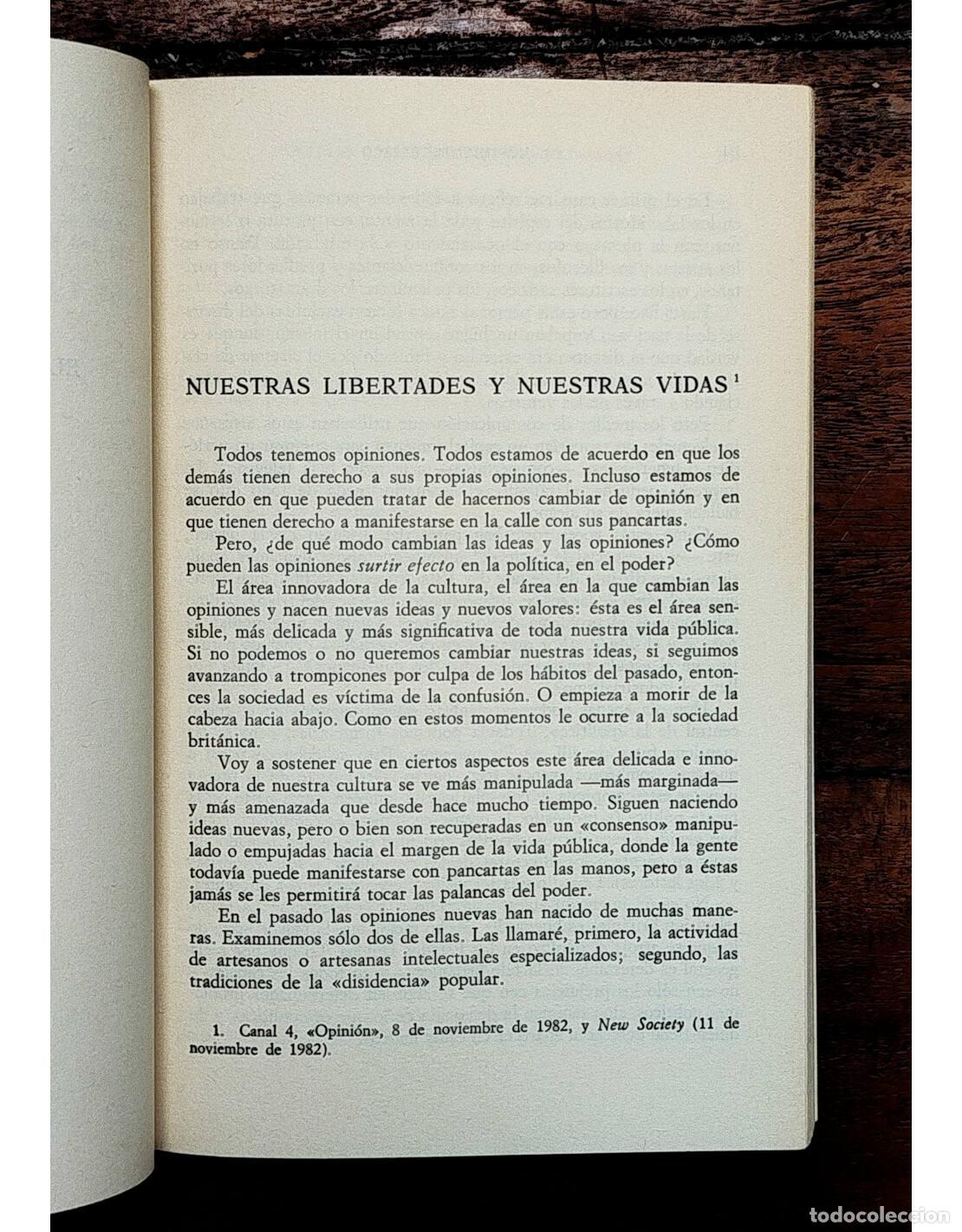 Libros de segunda mano: NUESTRAS LIBERTADES Y NUESTRAS VIDAS. THOMPSON, E. P.. Cr&iacute;tica. 1987. - Foto 3