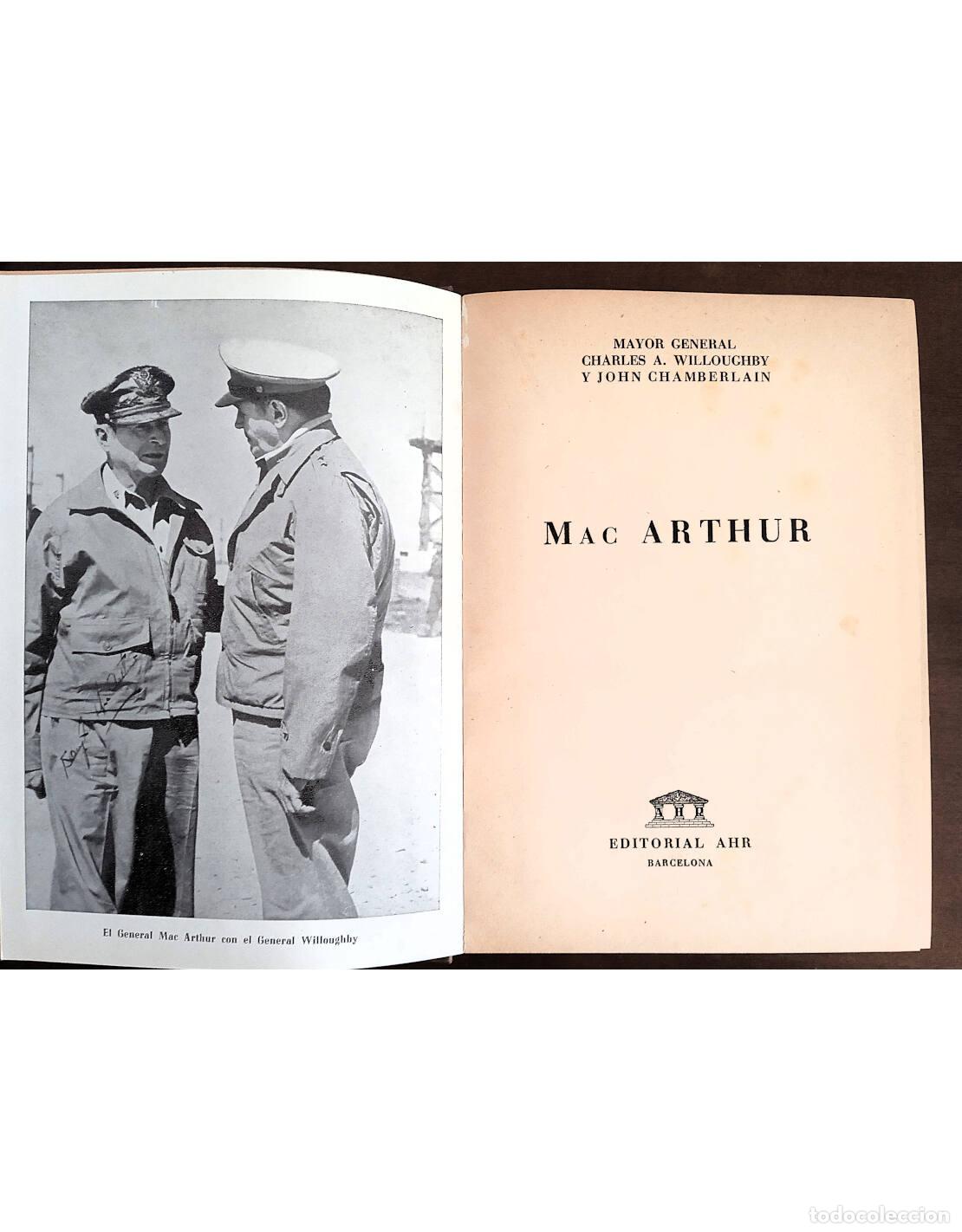 Libros de segunda mano: MACARTHUR. WILLOUGHBY, Charles A., General. Editorial AHR. 1955. - Foto 2