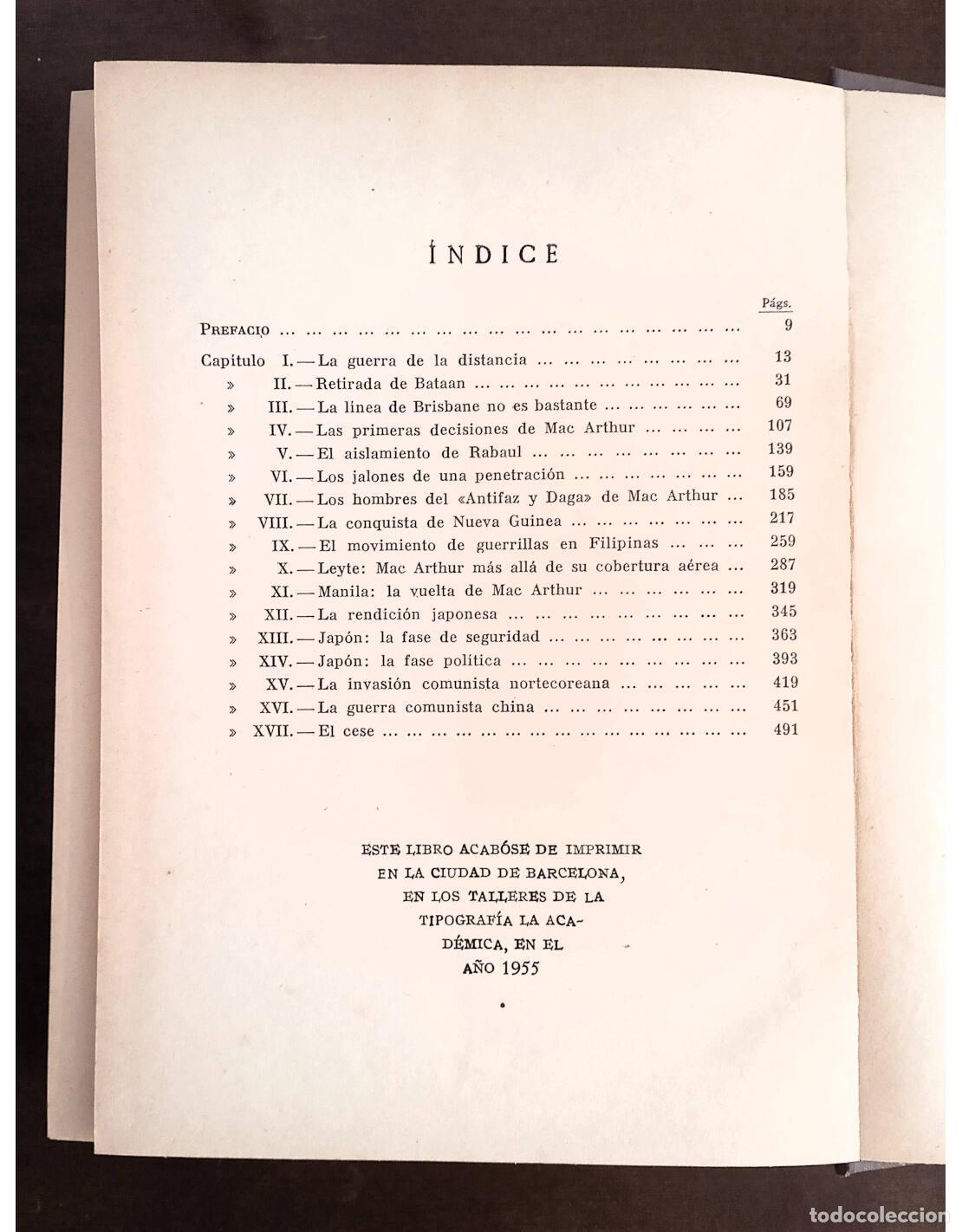 Libros de segunda mano: MACARTHUR. WILLOUGHBY, Charles A., General. Editorial AHR. 1955. - Foto 5
