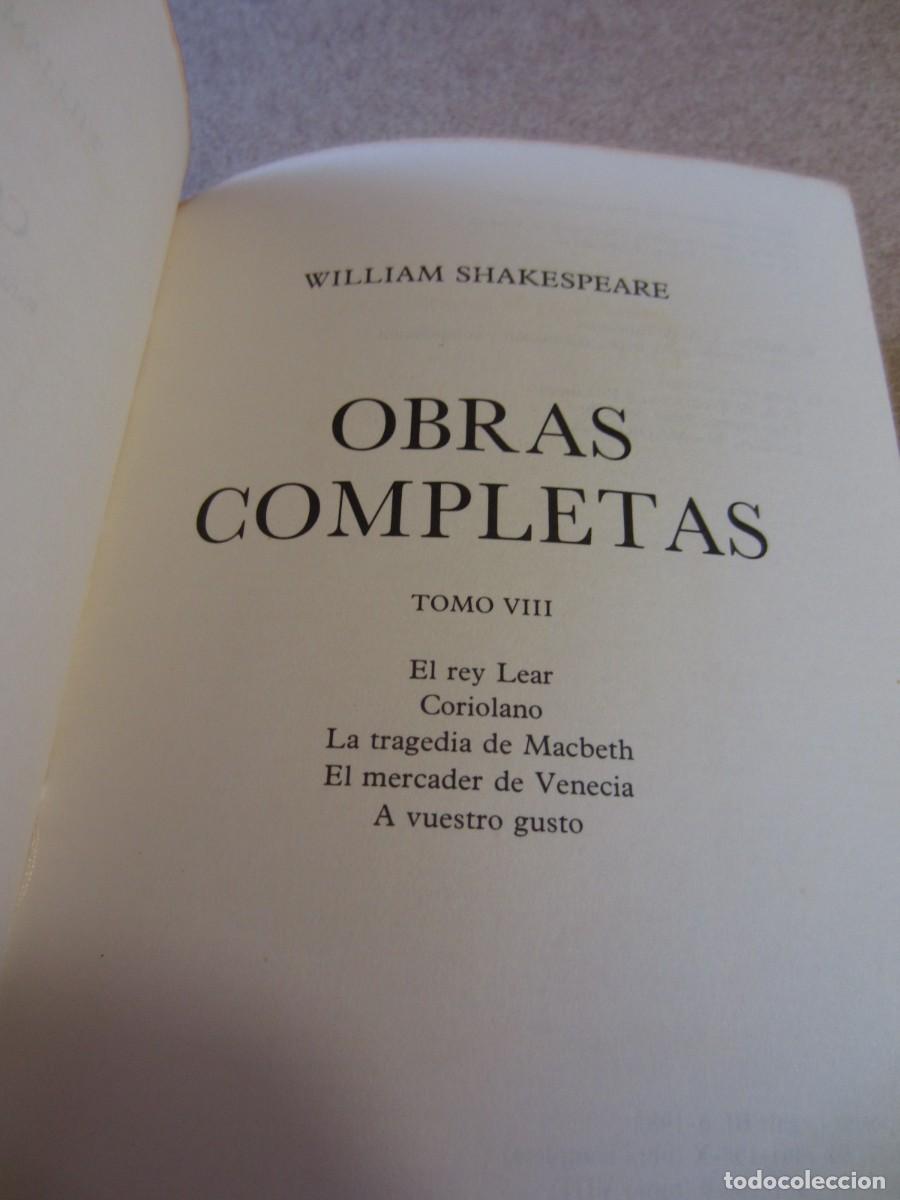 Libros de segunda mano: Libros de William Shakespeare (1982 Obras Completas) (Tomos 3 4 5 8) - Foto 16