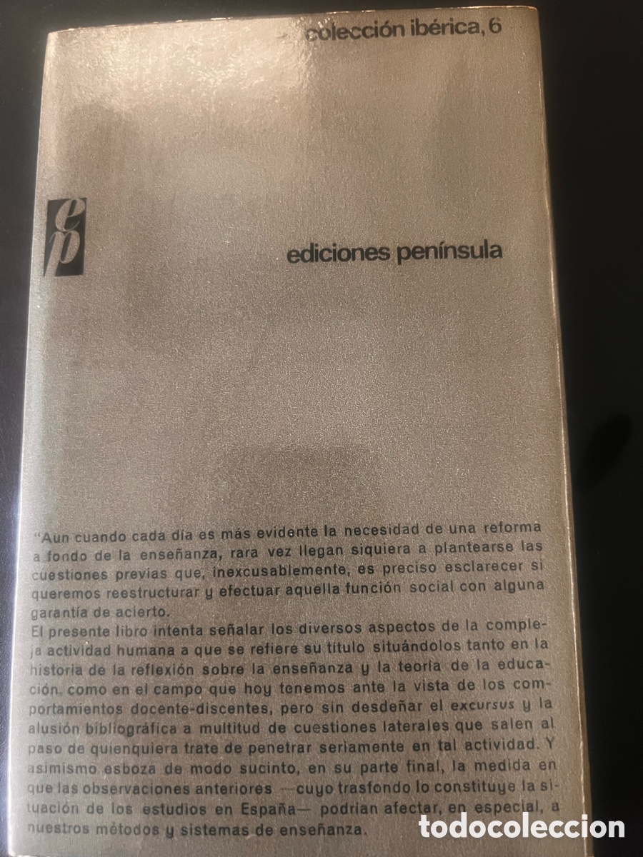 Libros de segunda mano: Ense&ntilde;ar y aprender . V&iacute;ctor S&aacute;nchez de Zavala . Ed. Pen&iacute;nsula - Foto 2