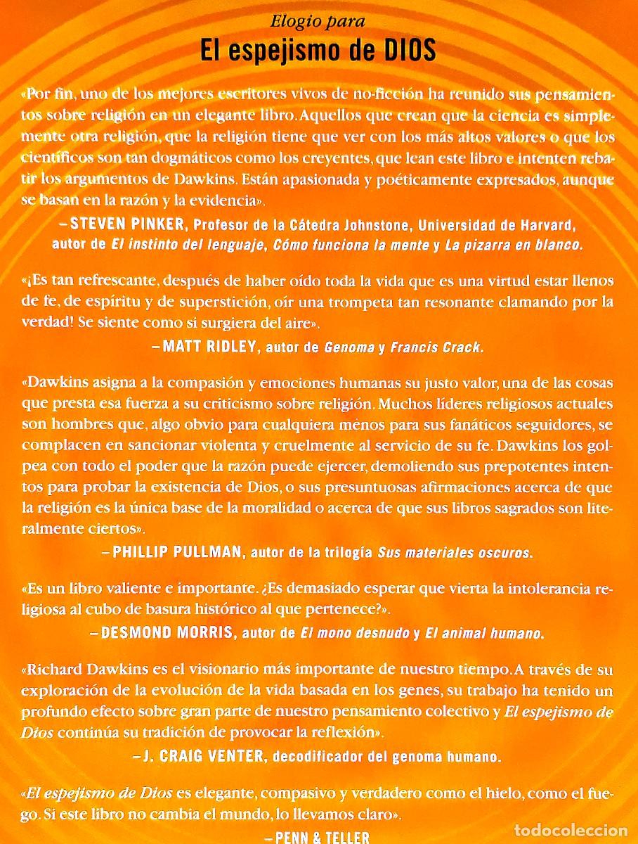 Libros de segunda mano: El espejismo de dios - Richard Dawkins - Foto 3