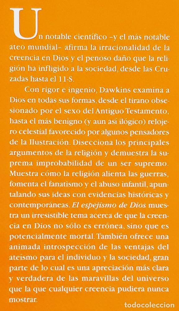 Libros de segunda mano: El espejismo de dios - Richard Dawkins - Foto 5