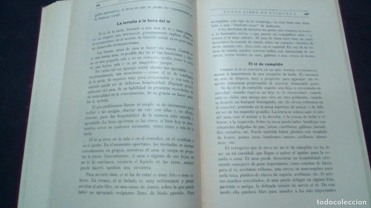 Libros de segunda mano: NUEVO LIBRO DE ETIQUETA-. LILLIAN EICHLER. EDICIONES HYMSA, S.A.-1945 - Foto 6