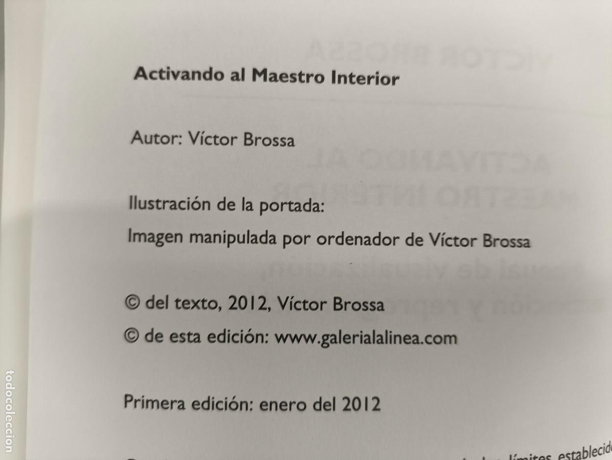 Libros de segunda mano: ACTIVANDO AL MAESTRO INTERIOR / VICTOR BROSSA / 2012 - Foto 2