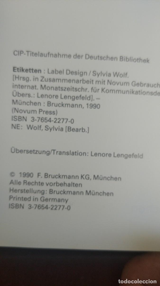 Libros de segunda mano: Etiketten Label Design - Sylvia wolf. - Foto 3