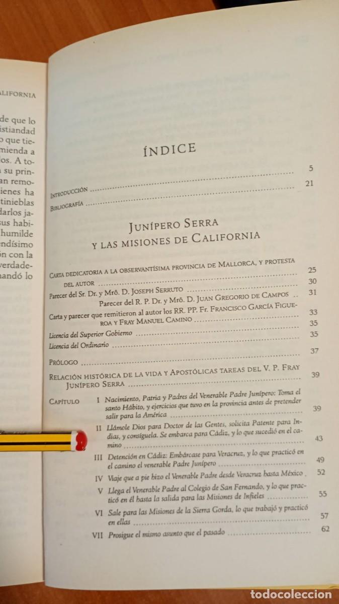 Libros de segunda mano: JUNIPERO SERRA Y LAS MISIONES DE CALIFORNIA - FRANCISCO PALOU - Foto 4