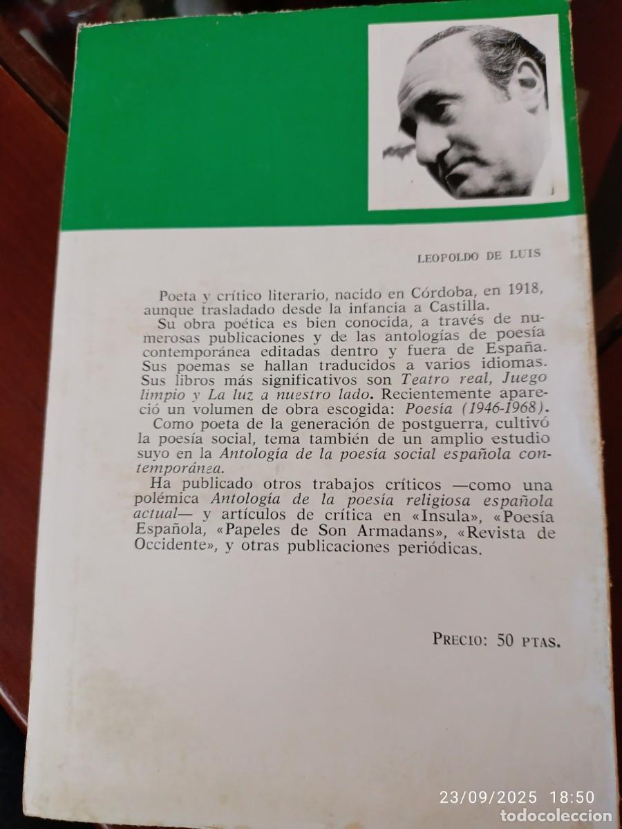 Libros de segunda mano: Vicente Aleixandre. Leopoldo de Luis - Foto 2