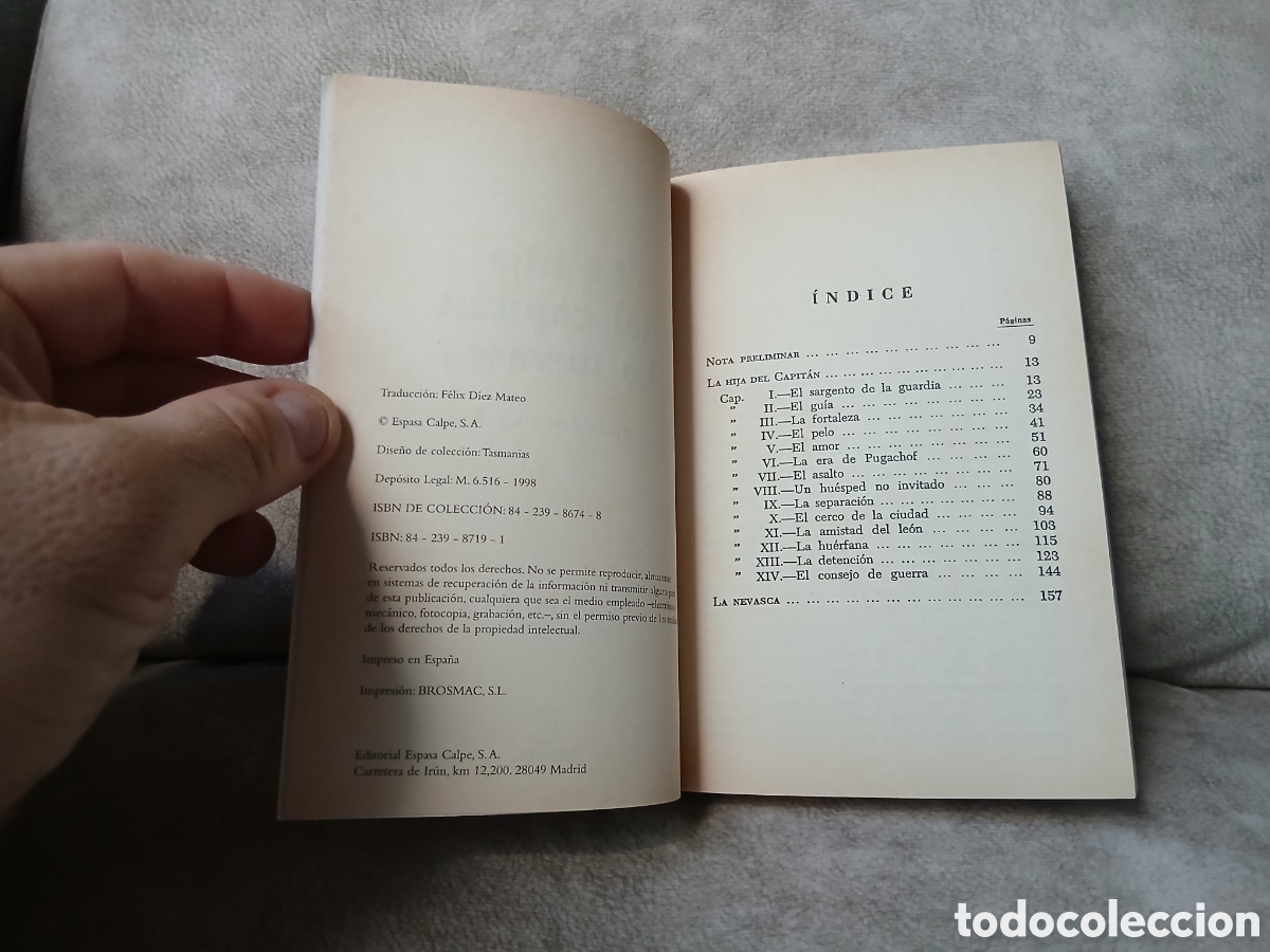 Libros de segunda mano: Libro La hija del capit&aacute;n/La nevasca -Alexander Pushkin- Colecci&oacute;n Centenario - Foto 5