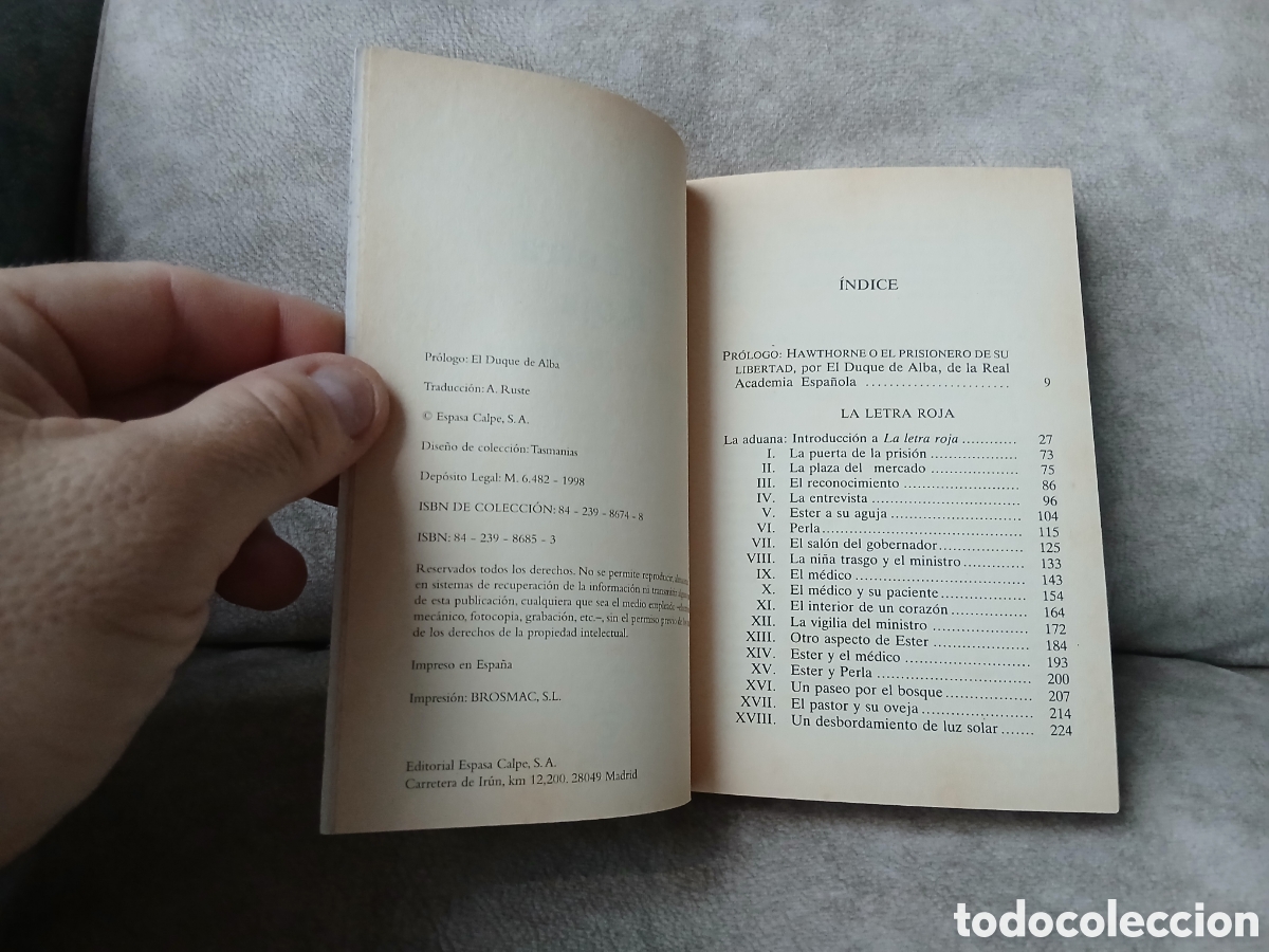 Libros de segunda mano: Libro La Letra Roja -Nathaniel Hawthorne- Colecci&oacute;n Centenario - Foto 5