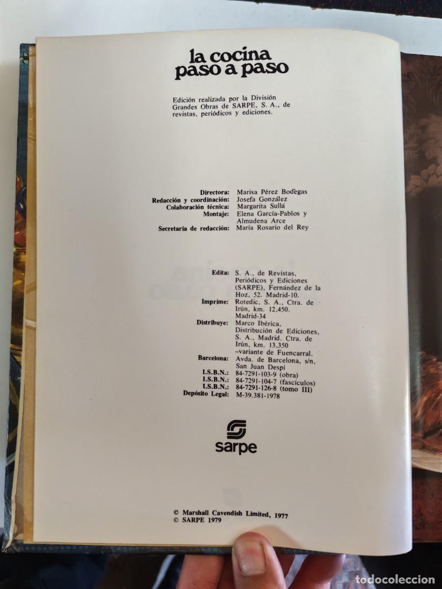 Libros de segunda mano: LA COCINA PASO A PASO . 1975 . 3 tomos.Sarpe - Foto 3