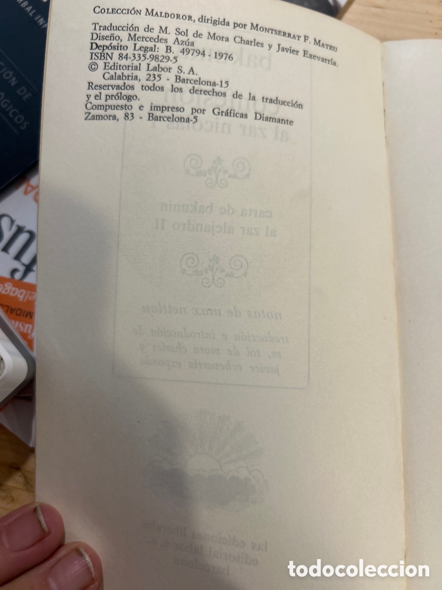 Libros de segunda mano: Confesi&oacute;n al zar Nicolas I por Bakunin. C4 - Foto 3