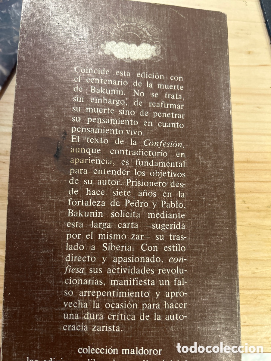 Libros de segunda mano: Confesi&oacute;n al zar Nicolas I por Bakunin. C4 - Foto 5