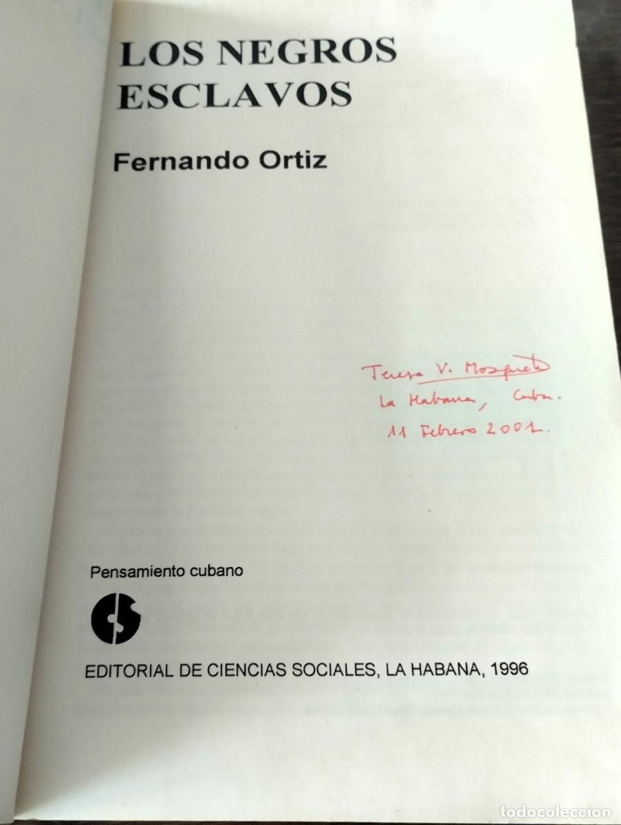 Libros de segunda mano: Fernando Ortiz, Los negros esclavos, Cuba, 1996 - Foto 3