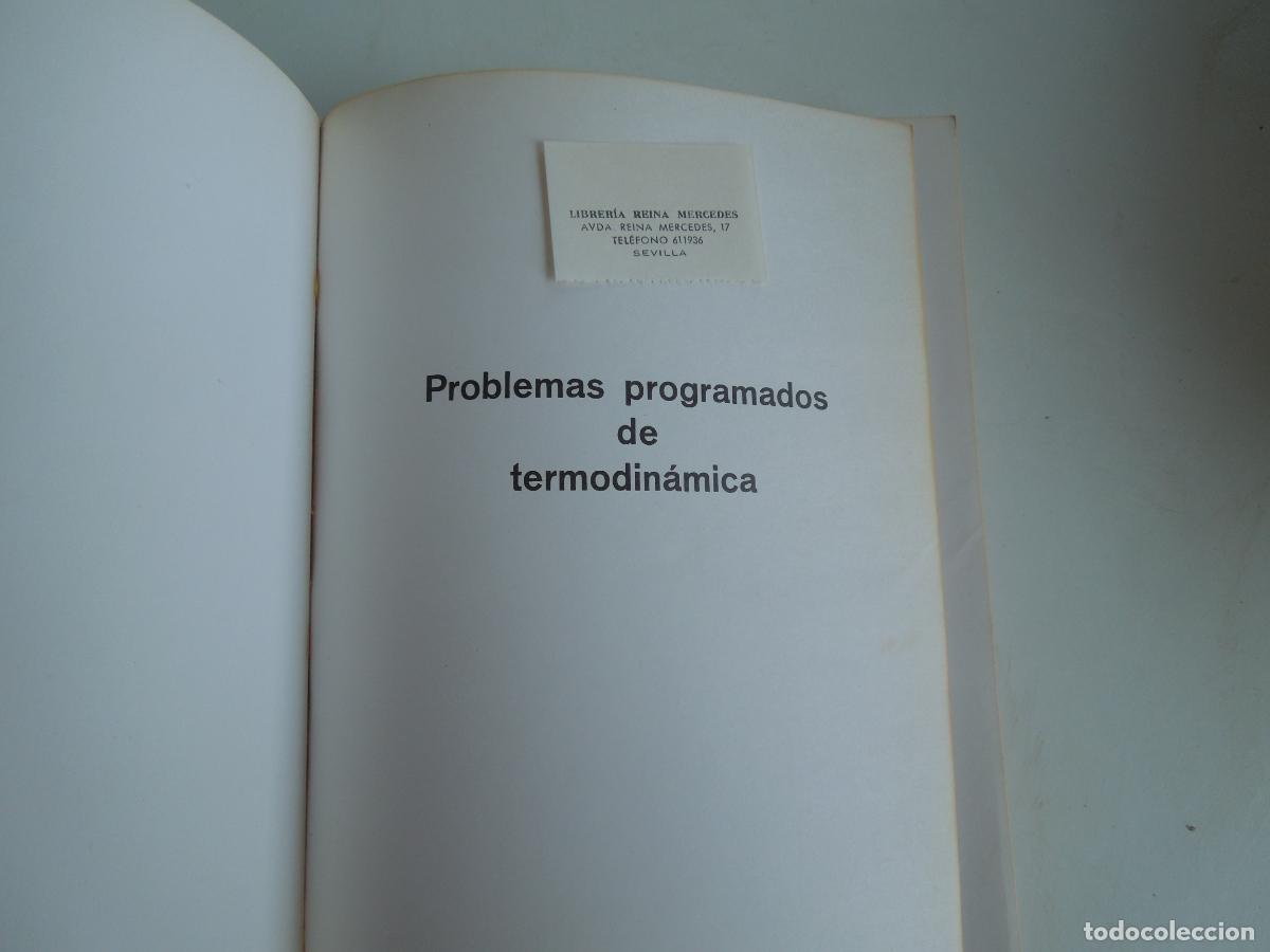 Libros de segunda mano: PROBLEMAS PROGRAMADOS DE TERMODIN&Aacute;MICA - BRAUN & WAIT - EDITORIAL REVERT&Eacute; 1973. - Foto 2